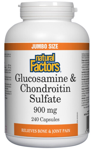 Natural Factors Glucosamine 500MG/Chondroitin 400MG 240 Capsules