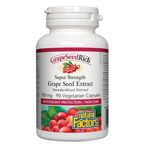 Natural Factors GrapeSeedRich 100mg 90 Capsules