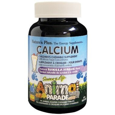 Nature's Plus Animal Parade Calcium Animal Chewables -Vainilla Sundae  90 Count@