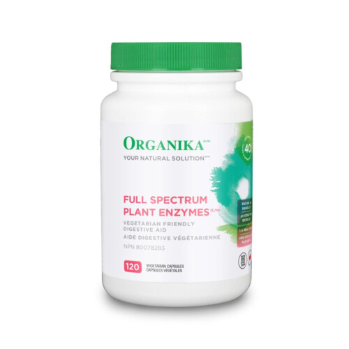 Organika Full Spectrum Plant Enzymes Digestion 500mg 120VCapsules