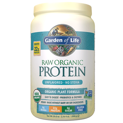 Garden of Life Raw Organic Protein Unflavored 568g Powder