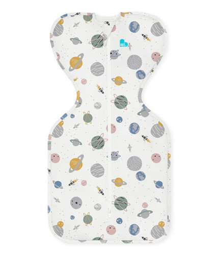 Love to Dream Designer Collection Adaptive Swaddle Up Lite- Space White - M 0.2 Tog