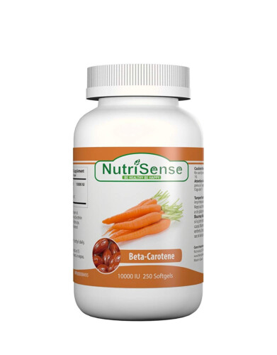 Nutrisense Beta-Carotene 10000iu 250Softgels