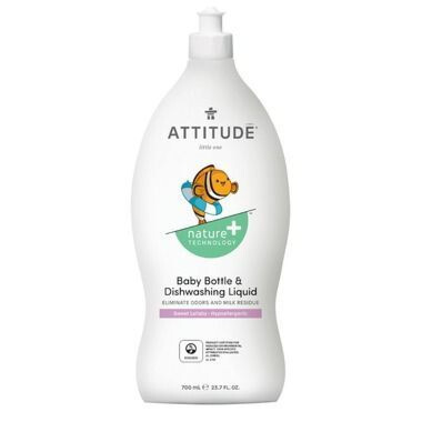 Attitude Nature+ Little Ones Baby Bottle & Dishwashing Liquid Sweet Lullaby 700ml