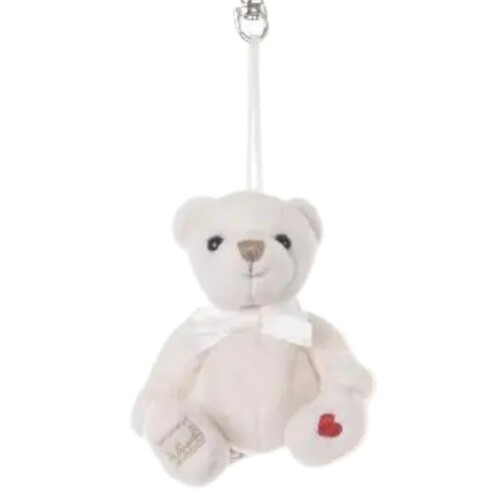 Bukowski Lovely Anton & Lenonard Bear Keyring - Cream white