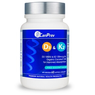 CanPrev D3 & K2 60 Capsules @