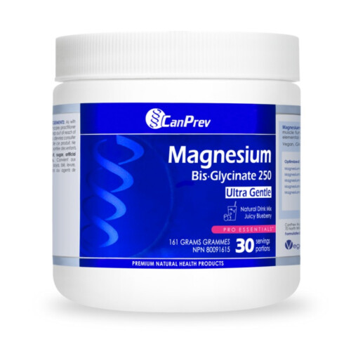CanPrev Magnesium Bis-Glycinate 250 Ultra Gentle Juicy Blueberry 161g@