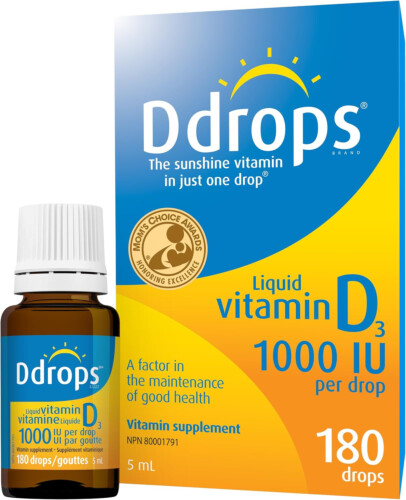 Ddrops Vitamin D 1000IU 180 Drops