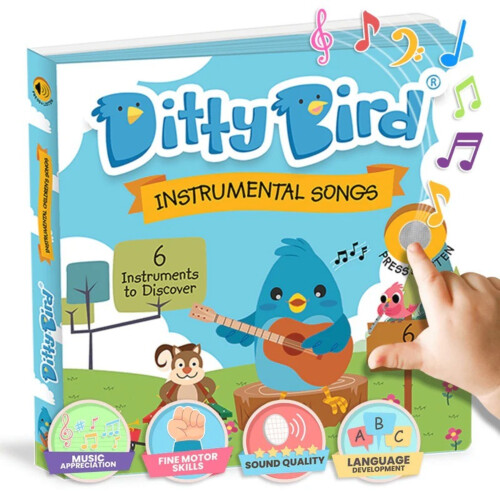 Ditty Bird Baby Sound Book - Instrumental Childrens Songs
