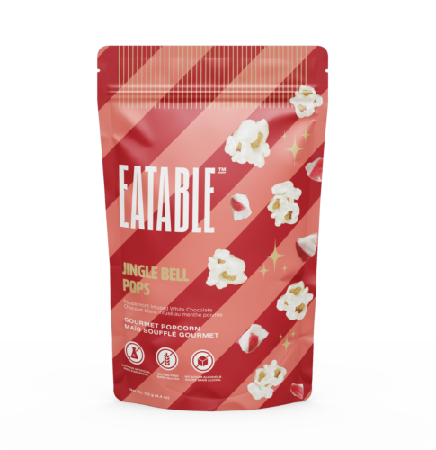 EATABLE Jingle Bell Pops - White Chocolate Kettle Corn 125g