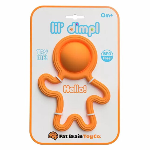 Fat Brain Toys Lil Dimpl Toy - Orange 0m+