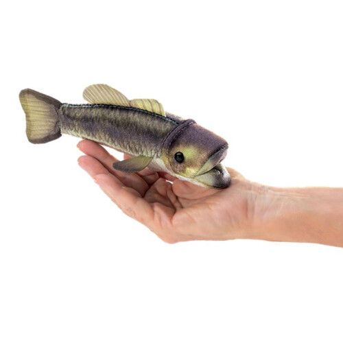 Folkmanis Mini Large Mouth Bass Finger Puppet