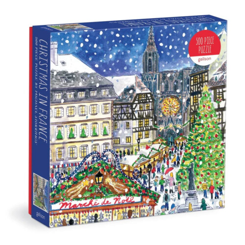 Galison Michael Storrings Christmas in France 500 Pieces puzzle