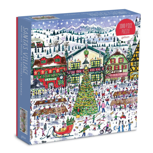 Galison Michael Storrings Santa's Village 1000 Pieces Puzzle