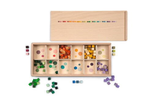 Grapat Mis Match Play Set-Colorful Wooden Cubes 36m+