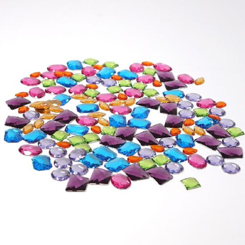 Grimm's Giant Acrylic Glitter Stones (140 pcs)