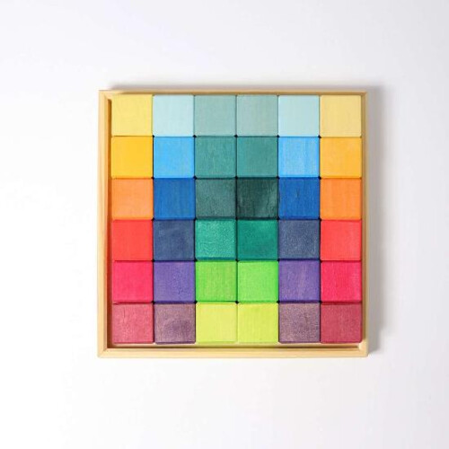 Grimm's Squares 4x4cm building set (36 pcs)