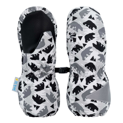 Jan & Jul Cozy-Dry Waterproof Rain Mittens-Bear - XS