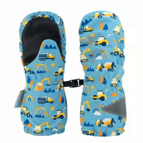 Jan & Jul Cozy-Dry Waterproof Rain Mittens - Under Construction - XS