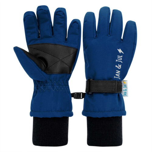 Jan & Jul Kids Waterproof Gloves - Nebula Blue M
