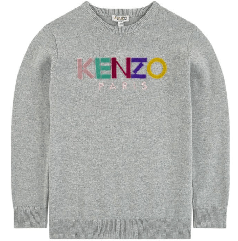 Kenzo Sport Line Logo Junior Girl 4 Marl Grey - 14A