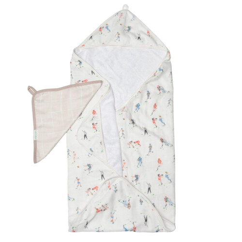 Loulou Lollipop Hooded Towel Set - Football