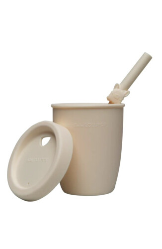 Loulou Lollipop Kids Silicone Cup with Straw - Born To Be Wild - Llama