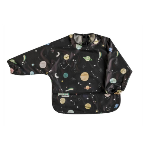 Loulou Lollipop Long Sleeve Waterproof Bib - Planets