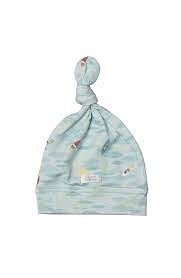Loulou Lollipop Tencel Top Knot Beanie - Kayaks - 0-6M