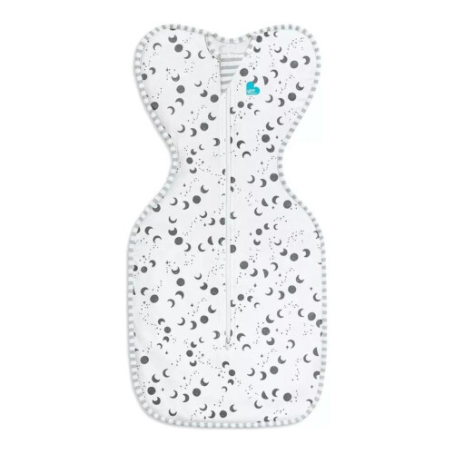 Love To Dream Swaddle UP Silky-Lux/Bamboo Lite Moonscape White - Medium 0.2 Tog