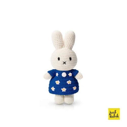 Miffy Just Dutch Handmade Little Flower Dress - Blue
