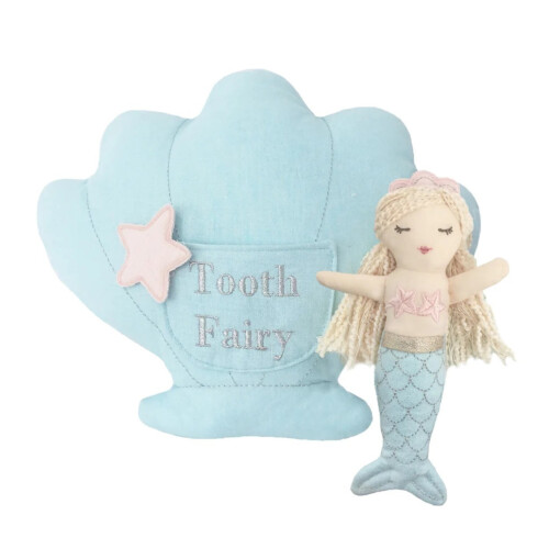 Mon Ami Mimi Mermaid Tooth Fairy Pillow & Doll Set
