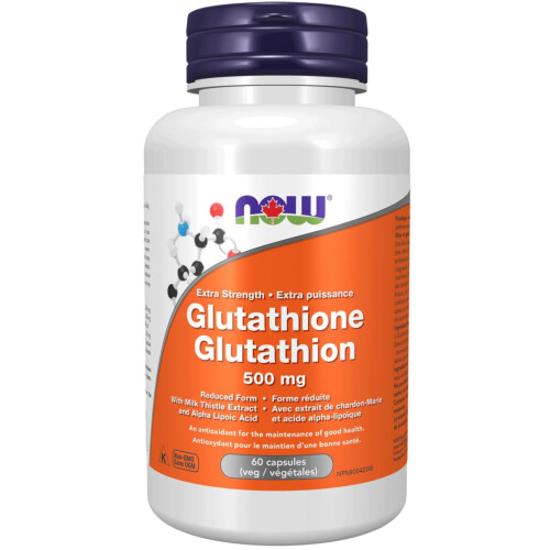 NOW Foods Glutathione 500mg 60 Capsules