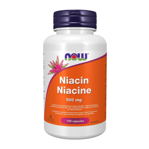 NOW Foods Niacin 500mg 100 Capsules