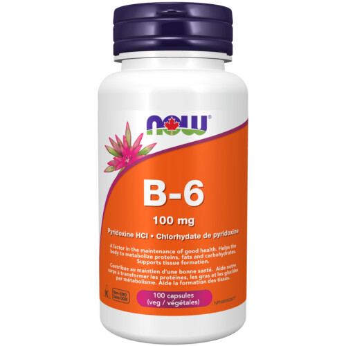 NOW Foods Vitamin B-6 100mg 100Capsules