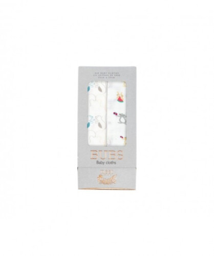 Nest Design Bamboo Bubs Baby Washcloth Set (6 Pack) - Squirrel