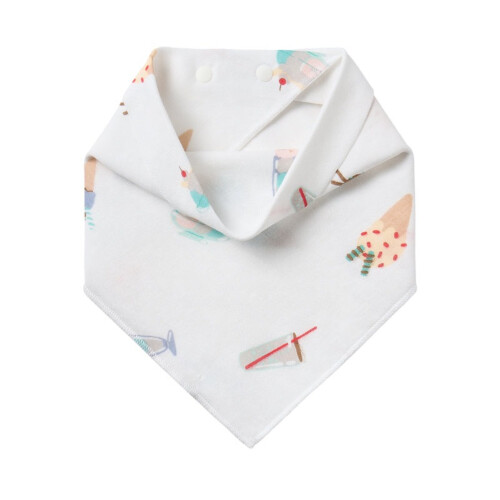 Nest Designs Baby Bandana Bib (Bamboo) - Ice Cream Summer
