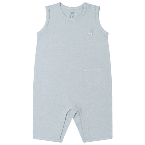 Nest Designs Bamboo Jersey Pima Sleeveless Romper - Pantone Niagara Mist - 18-24M