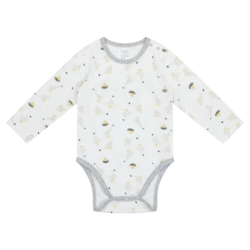 Nest Designs Bamboo Long Sleeve Onesie - The Goose & The Golden egg - 12M-18M