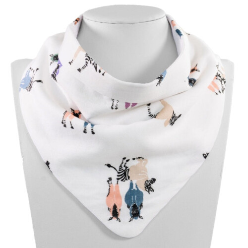 Nest Designs Bamboo Terry Back Baby Bandana Bib - Serengeti - (2/pack) 52X21cm