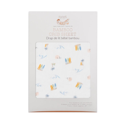 Nest Designs Crib Sheet (Bamboo) - Pastel Waves S