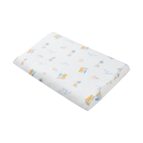 Nest Designs Foam Pillow With Pillowcase (Bamboo Jersey) - Pastel Waves M