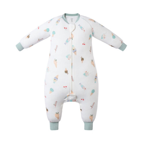 Nest Designs Long Sleeve Footed Sleep Bag 1.0 TOG (Avocado Bamboo) - Ice Cream Summer 18M-24M