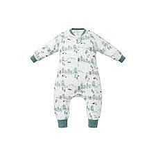 Nest Designs Long Sleeve Footed Sleep Suit 1.0 TOG (Avocado Bamboo) - Happy Trails - 5T-6T