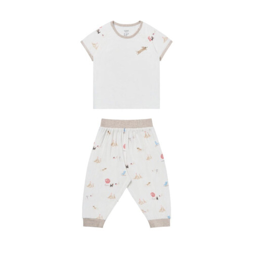 Nest Designs Short Sleeve Play Set (Avocado Bamboo) - Beach Daze 2T-3T