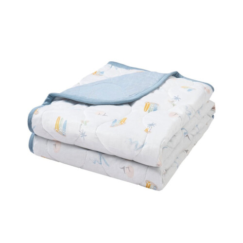 Nest Designs Small Cozy Blanket (Bamboo Jersey) - Pastel Waves S