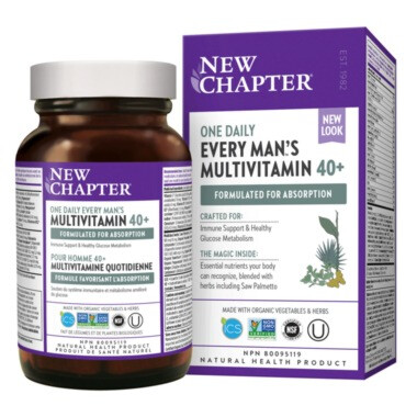 New Chapter Every Man's One Daily 40+ 72 Tablets