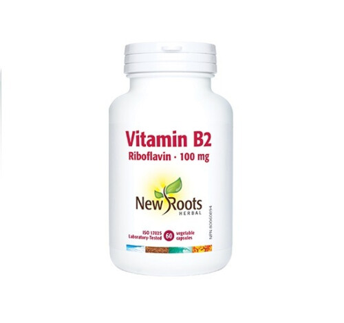 New Roots Herbal Vitamin B2 100mg 60 Capsules