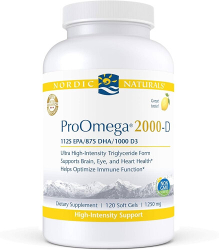 Nordic Naturals ProOmega 2000 Lemon Flavour 60 Softgels@