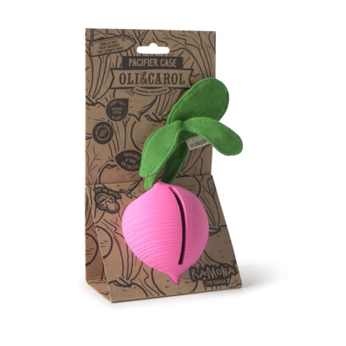 Oli & Carol Ramona the Radish Pacifier Case